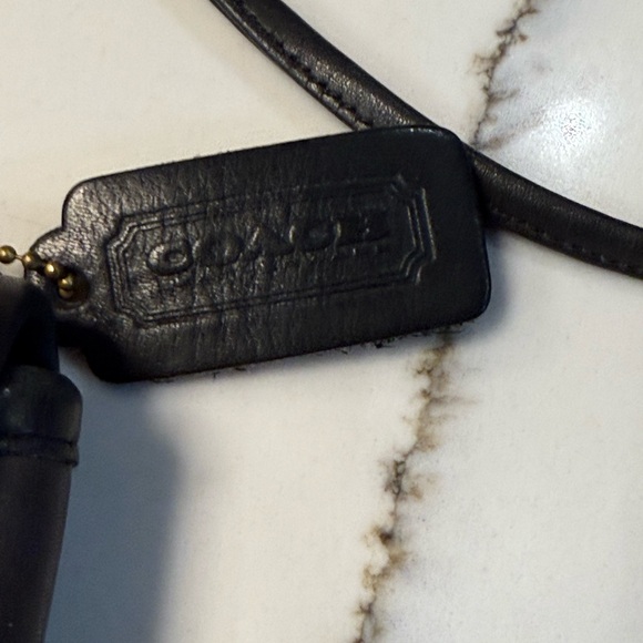 COACH Authentic 1970's Vintage Mini Belt Bag Crossbody Black Leather Bag - Picture 3 of 8